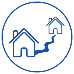 Segunda residencia. Azul. Iconos a quién ayudamos 250x250